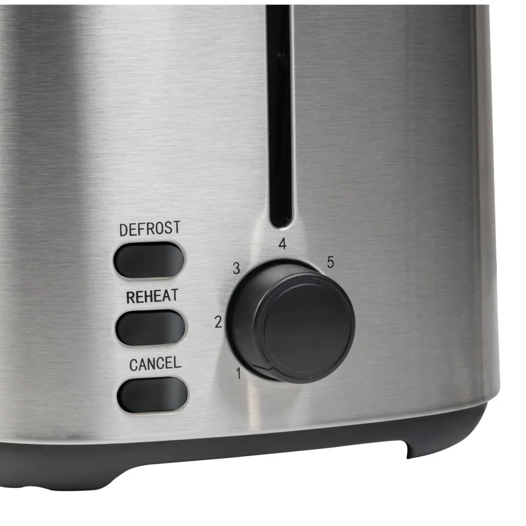 Toaster Edelstahl für 2 Toastscheiben mit Brötchenaufsatz, 800 Watt - ATO800STE