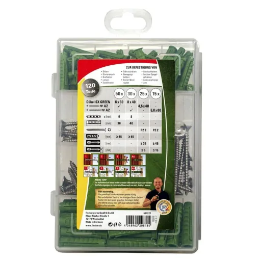 Spreizdübel SX mit A2 Schraube, MEISTER-BOX greenline