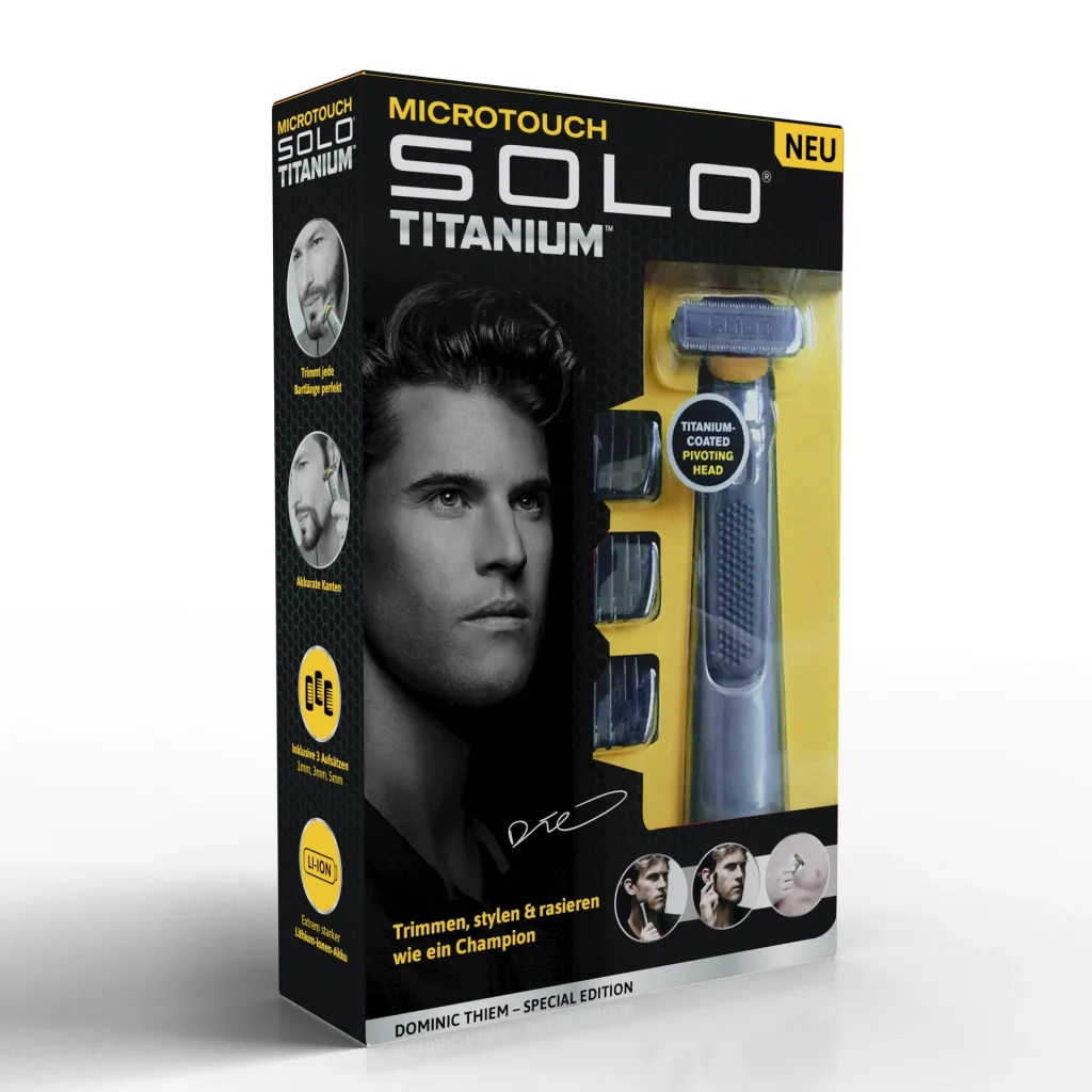 Elektro-Rasierer und Haar-Trimmer Titanium Solo
