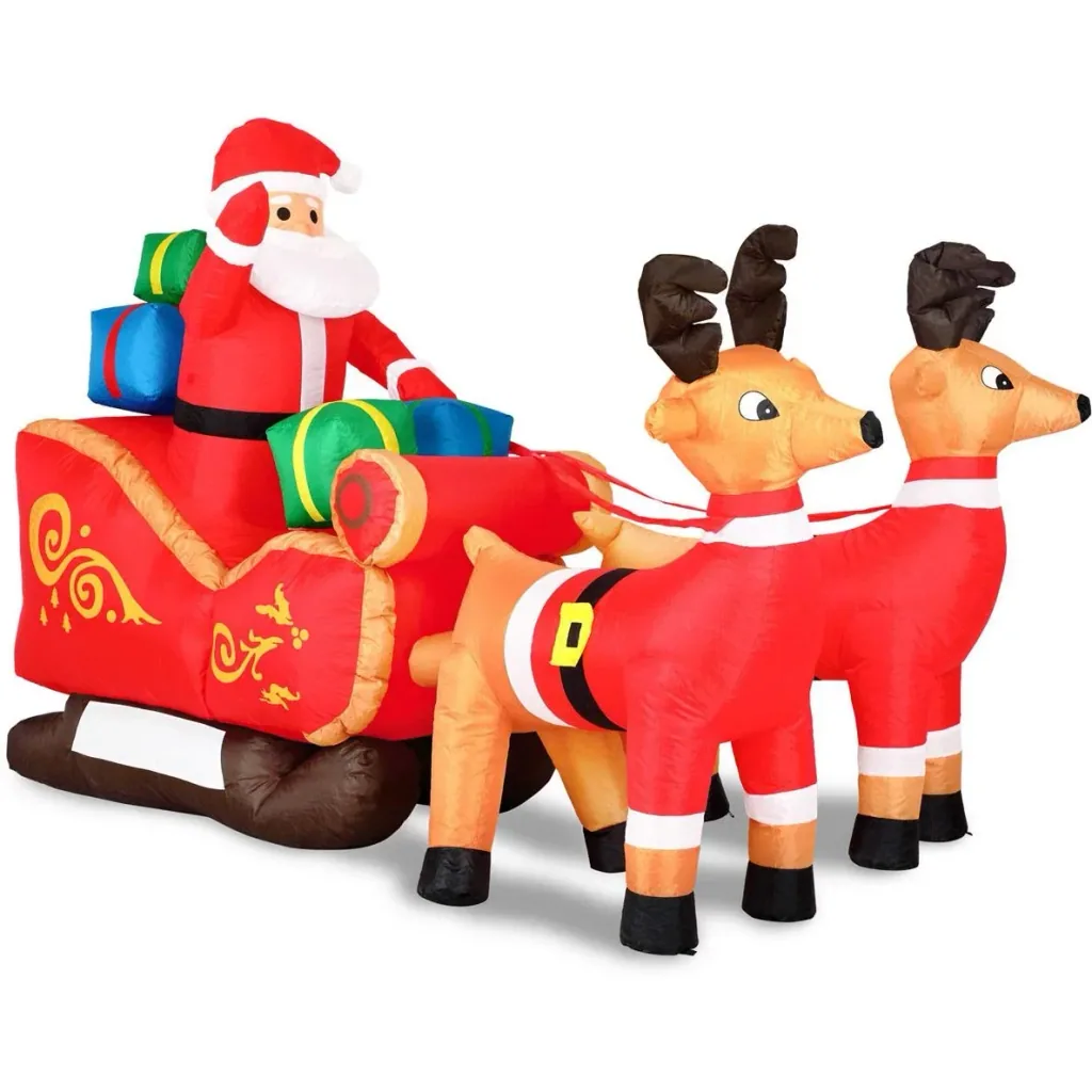 Der Weihnachtsmann im Schlitten