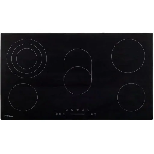 Glaskeramikkochfeld 5 Zonen, Touch Control 8500 W 77 cm