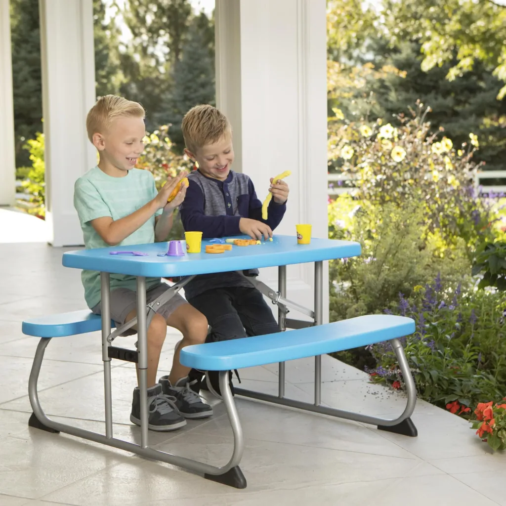 Lifetime Kinder Picknicktisch blau