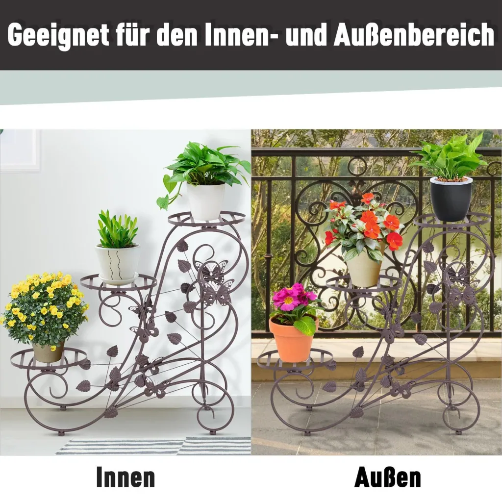 Dreistufiges Blumenständer