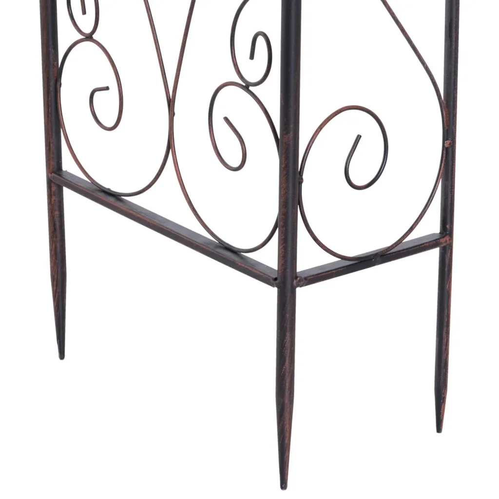 Torbogen Rankgitter Pflanzbogen Rosenbogen Garten Bogendach Metall 120 x 30 x 226 cm