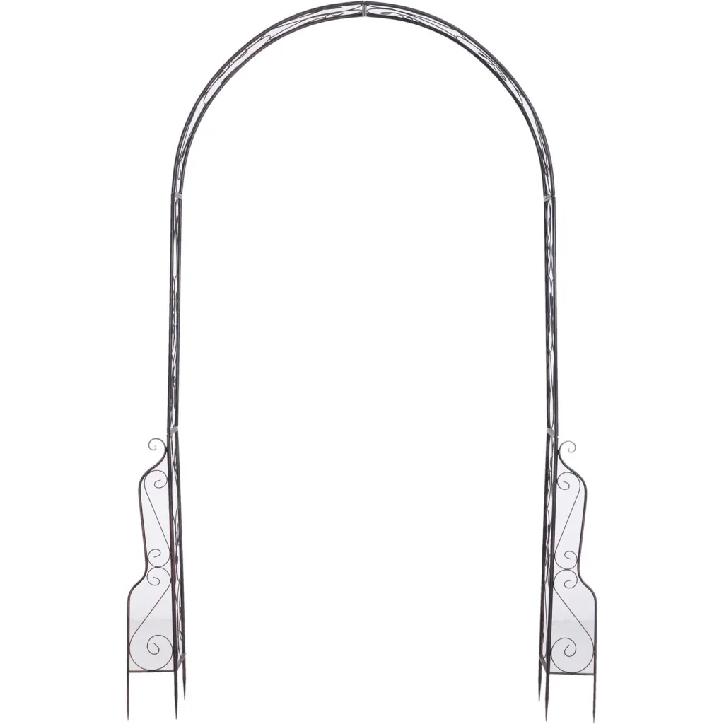 Torbogen Rankgitter Pflanzbogen Rosenbogen Garten Bogendach Metall 120 x 30 x 226 cm