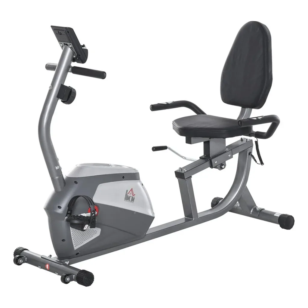 Liegeergometer mit LCD-Anzeige 8 stufig einstellbarem Magnetwiderstand Liegeheimtrainer Nutzergewicht bis 110 kg für zu