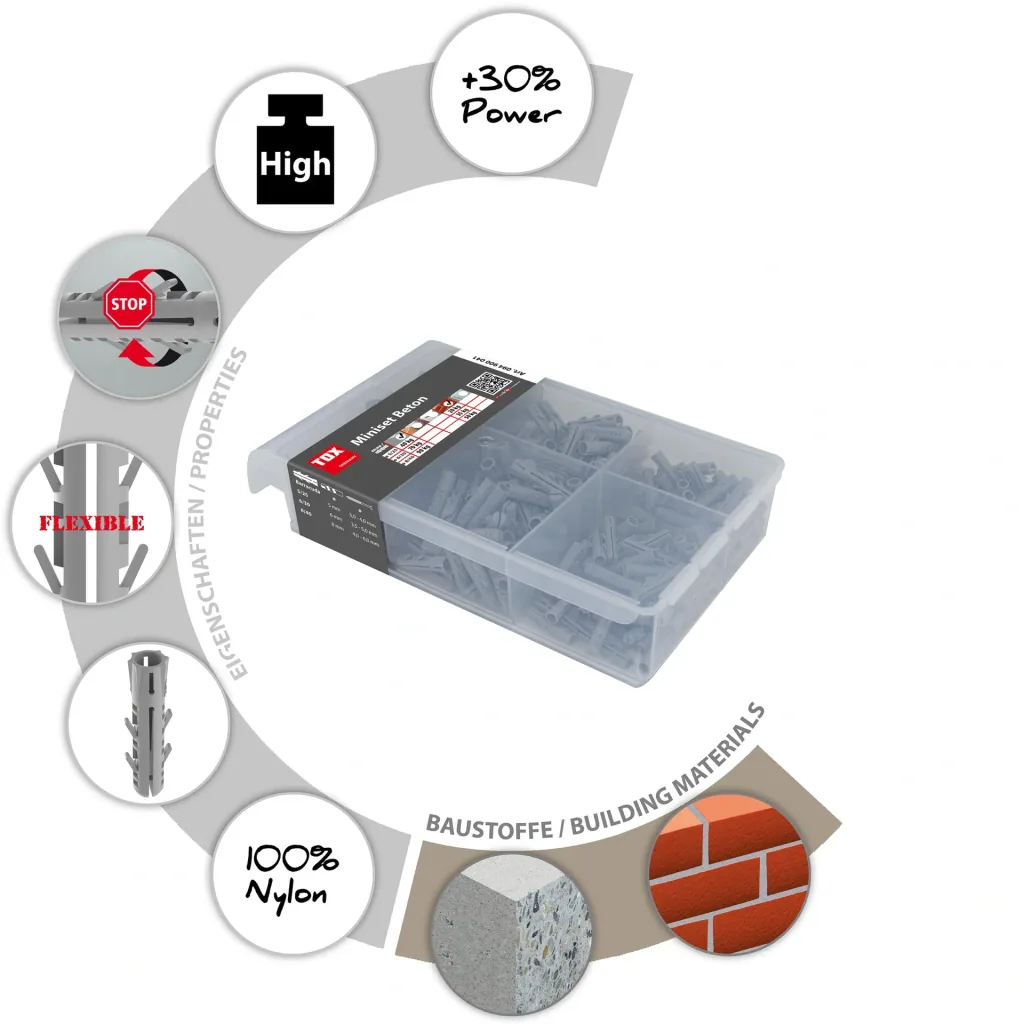 Standard-Sortiment Miniset Beton 245 teilig