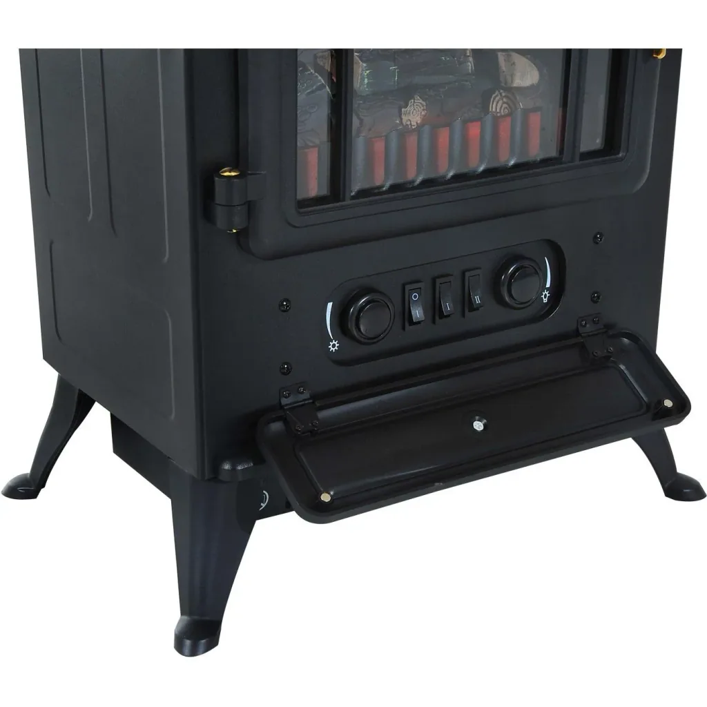 Elektrokamin Standkamin 1850 Watt Schwarz