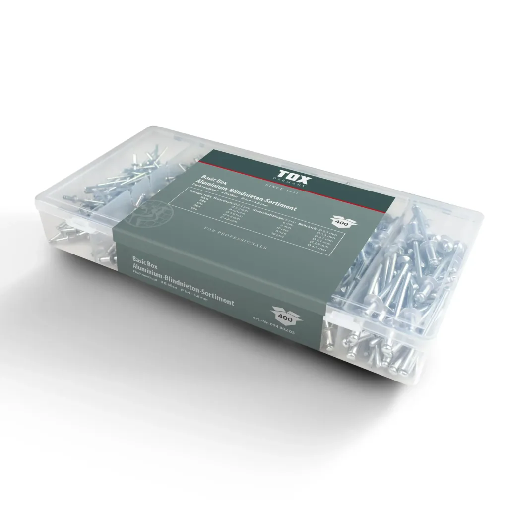 Blindnieten - Sortiment Basic Box 400-teilig