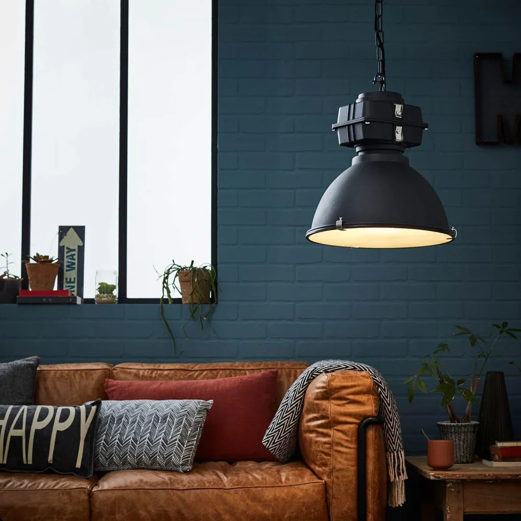 Industrie-Hängelampe Anouk 93678/70 Beton 40cm inkl. warmer Lampe