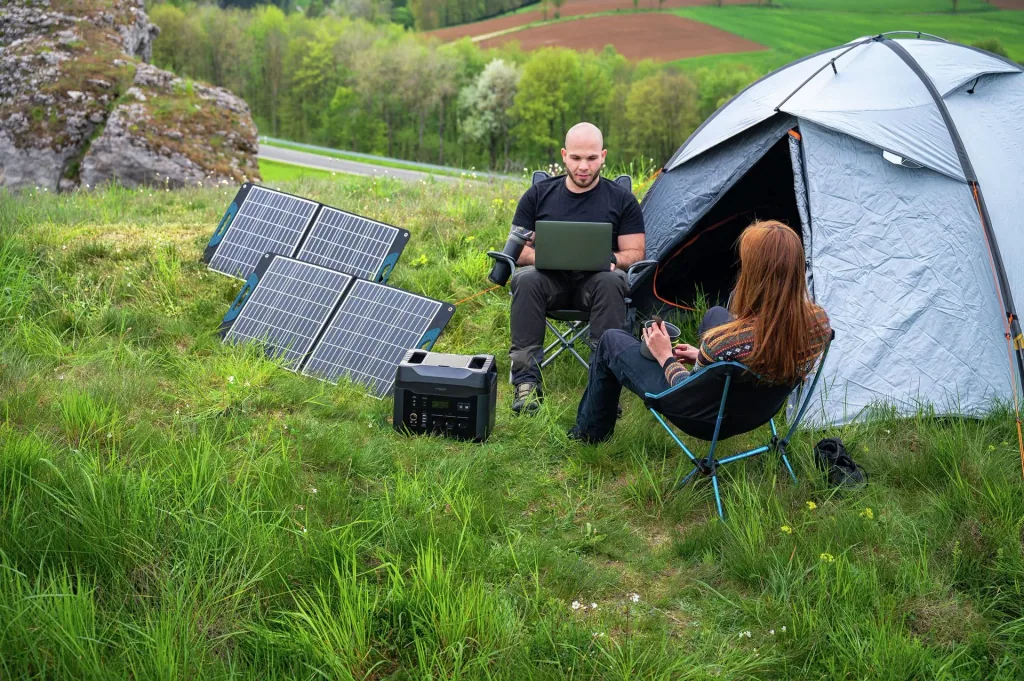 Solarmodul mit Tragegriff 100 Watt, faltbar
