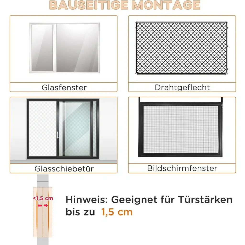 Katzenklappe Hundeklappe 4 Verschluss-Optionen mit Magnet runde Haustierklappe für Innentür Klappe für Haustiere bis 25