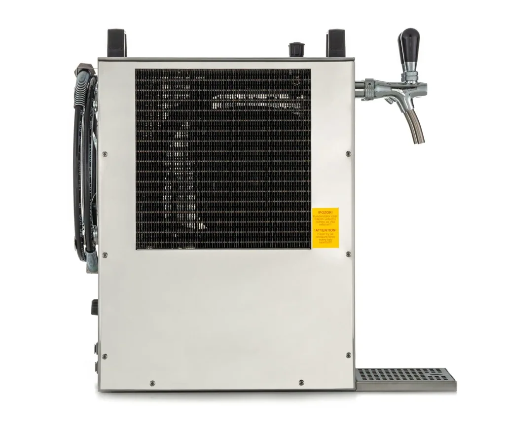 Zapfanlage, Bierzapfanlage Kontakt 155/R Green Line, 2-leitig Trockenkühlgerät aus Edelstahl, 160 Liter/h