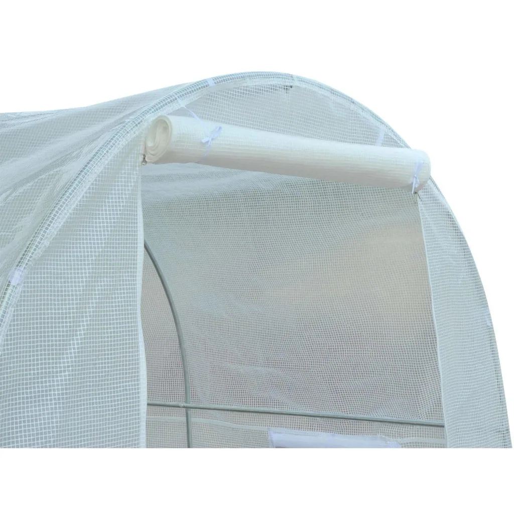 Foliengewächshaus 2,5x2x2m 4 Seitenfenster weiß