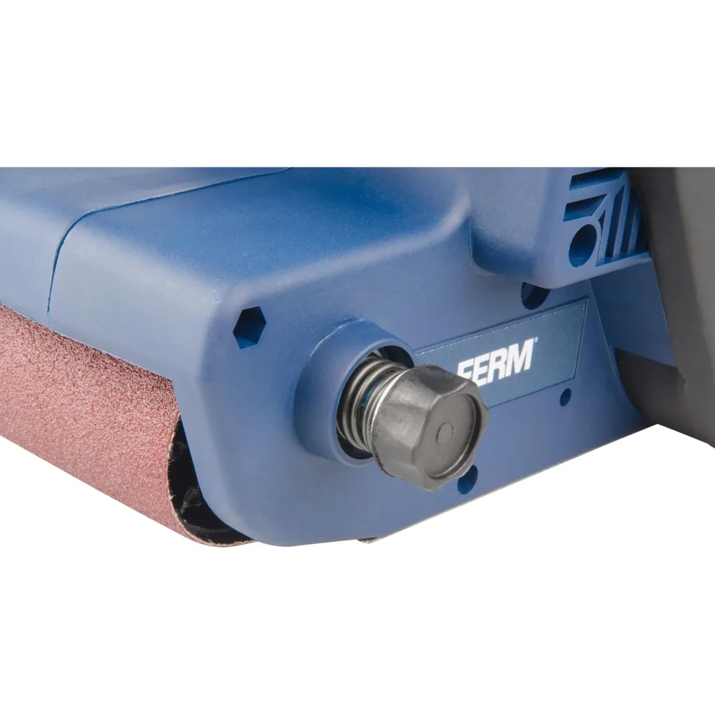 BSM1024 Bandschleifer 950W - Variable Bandgeschwindigkeit - Schnellwechelsystem - Inkl. Schleifband (P80) und Staubfangs
