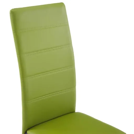 Esszimmerstühle 2 Stück Kunstleder grün