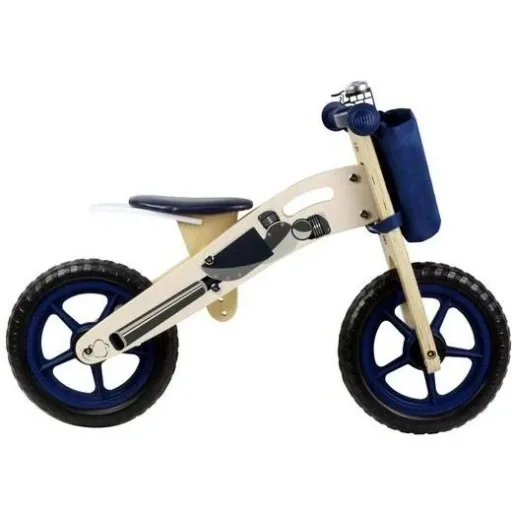 Gehfahrrad-Holz - 37-44cm - Dunkelblau