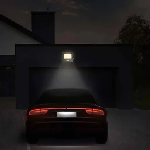 VT-158S LED-Flutlicht mit Sensor - 50 W - 4000 Lm - 6500K - Schwarz