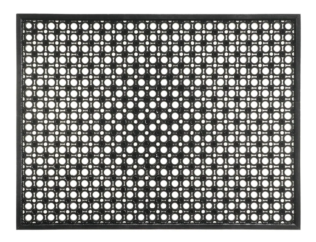 Fußmatte Lizzy schwarz 48 x 62 cm mit Vinylborsten