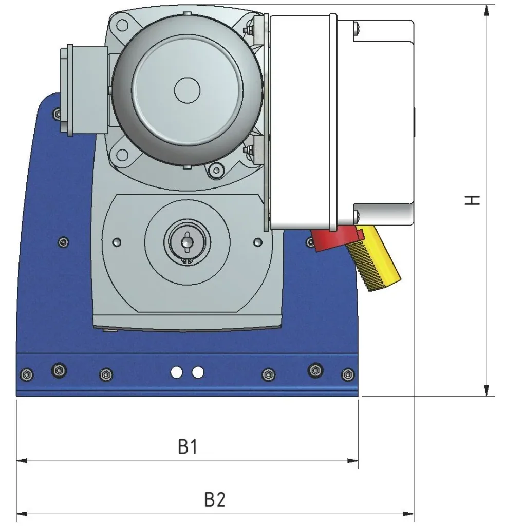 Elektro-Seilwinde PFW-C 500 einsatzfertig, max. 500 kg (1. Lage), 400V, 50 m Seil, IP55, Hubwinde für Materialtransport