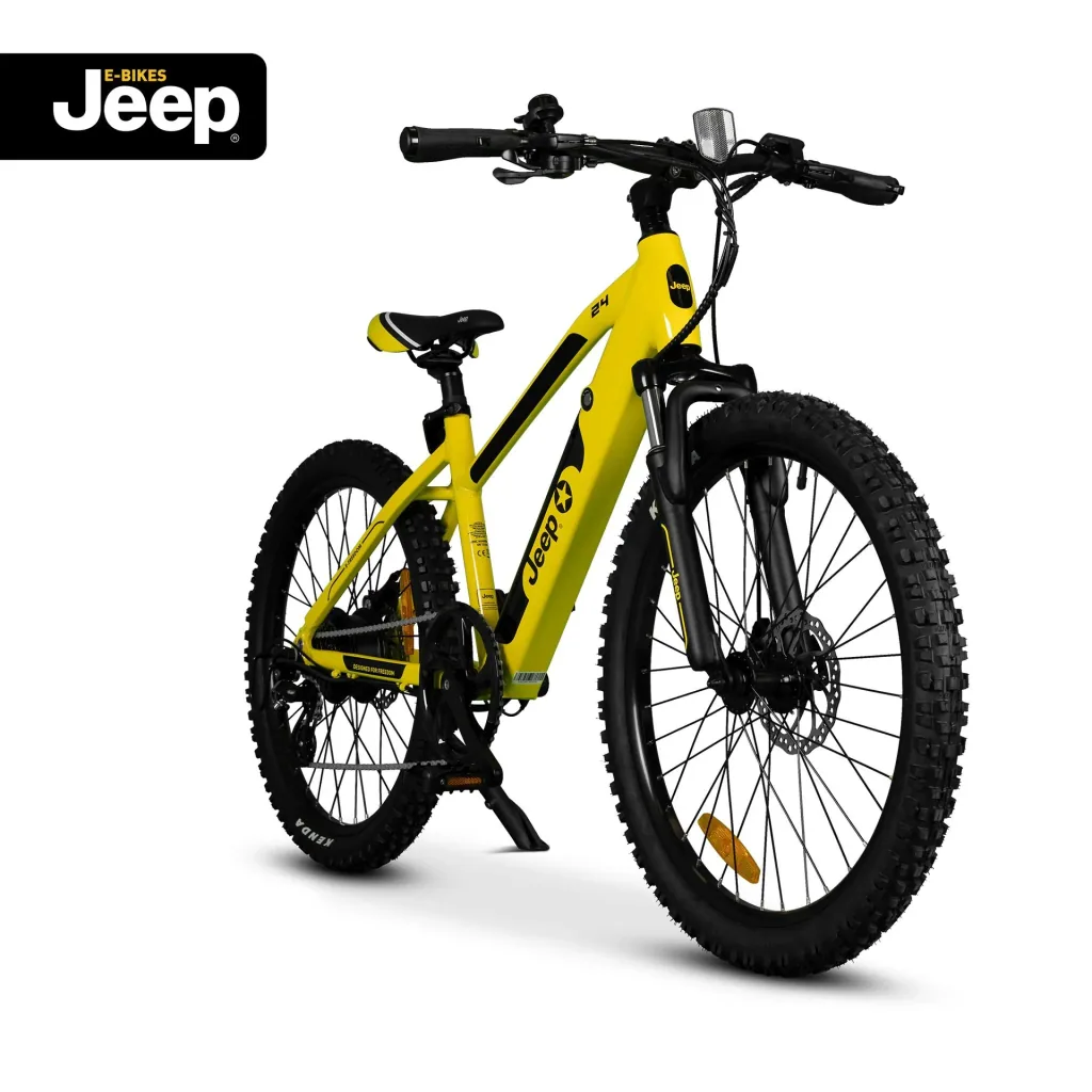 Unisex Teen E-Bike, 24 Zoll, Rahmengröße 38 cm, 7-Gang Kettenschaltung, yellow, TR 7002
