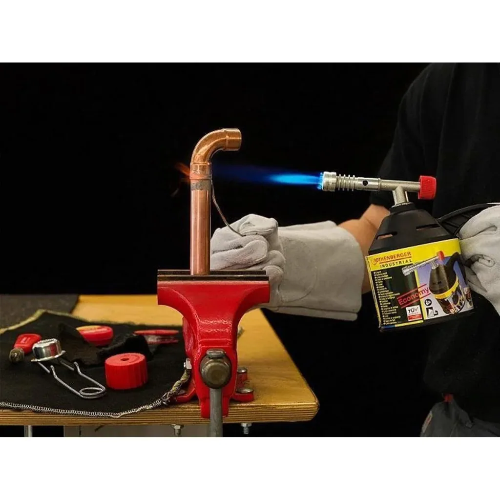 Lötbrenner mit Piezo - Inkl. 5x Gas