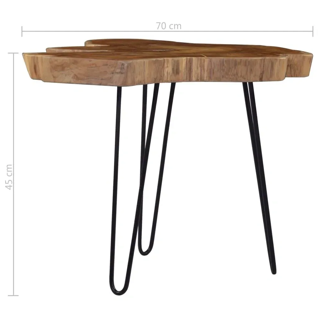 Couchtisch 60-70x45 cm Teak