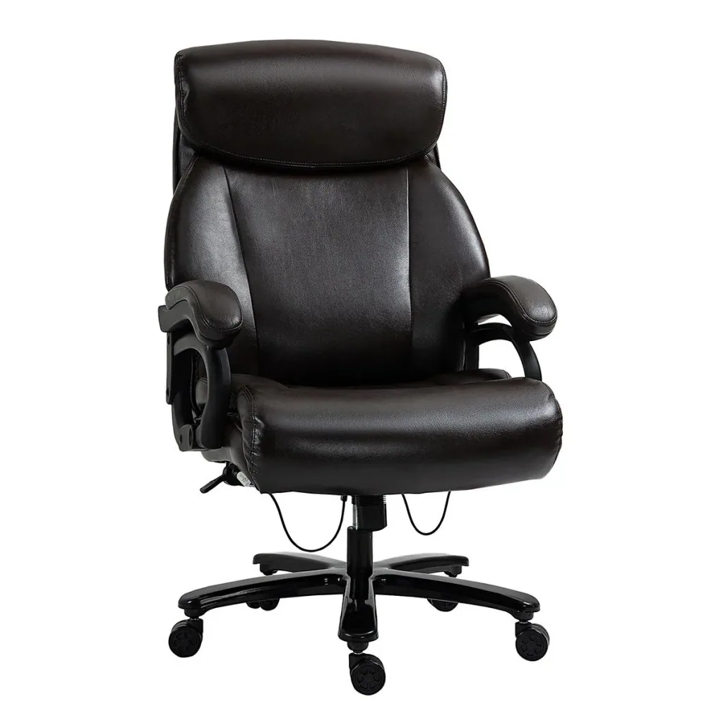 Bürostuhl Chefsessel Gaming Stuhl Drehstuhl Wippfunktion Dicke Polsterung Ergonomisches Design höhenverstellbar PU-Leder