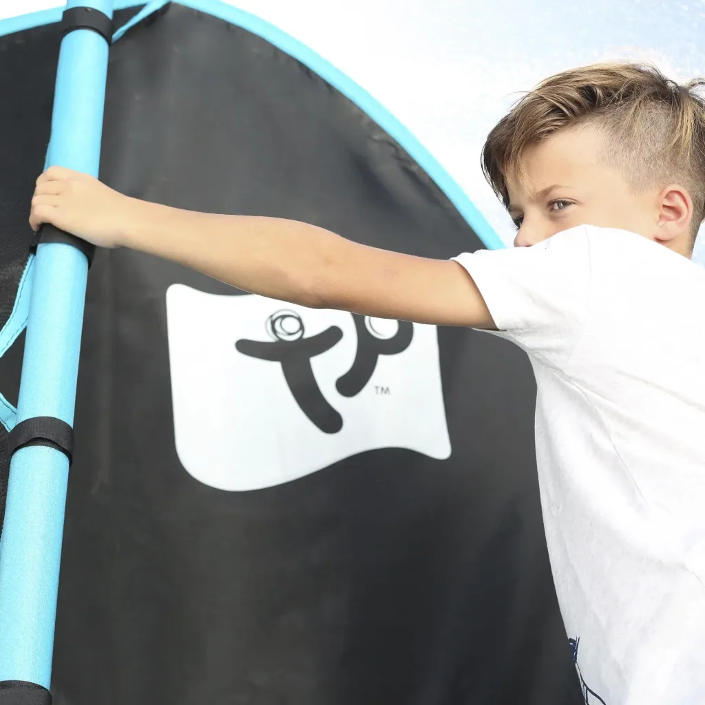 Genius Trampolin blau/schwarz Ø427 cm