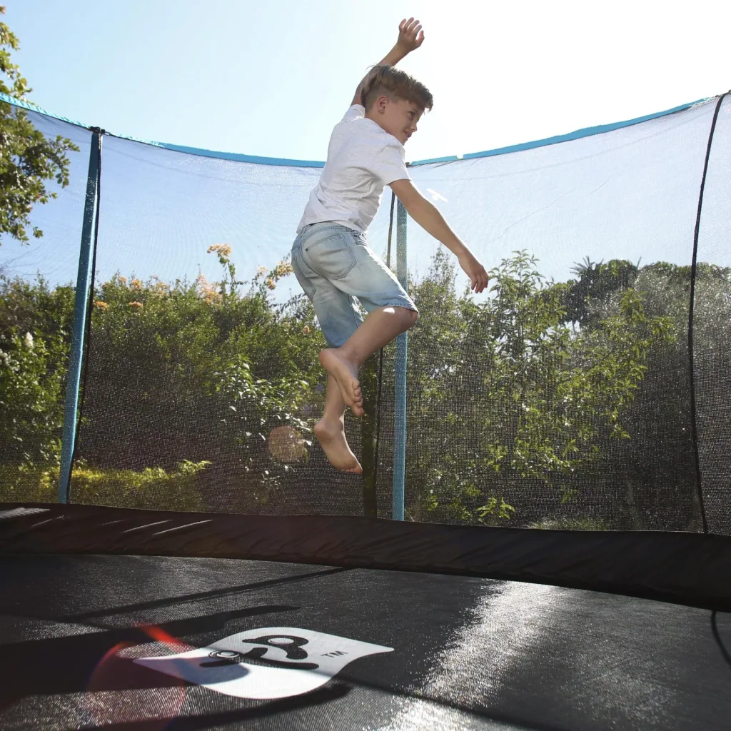 Genius Trampolin blau/schwarz Ø427 cm