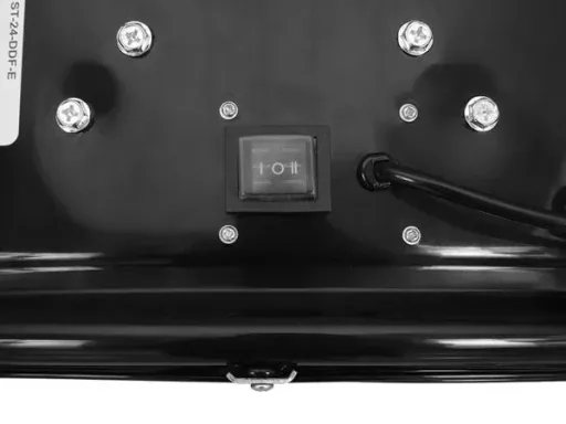 Bodenventilator Stahl Ø 61 cm Schwarz/Gelb
