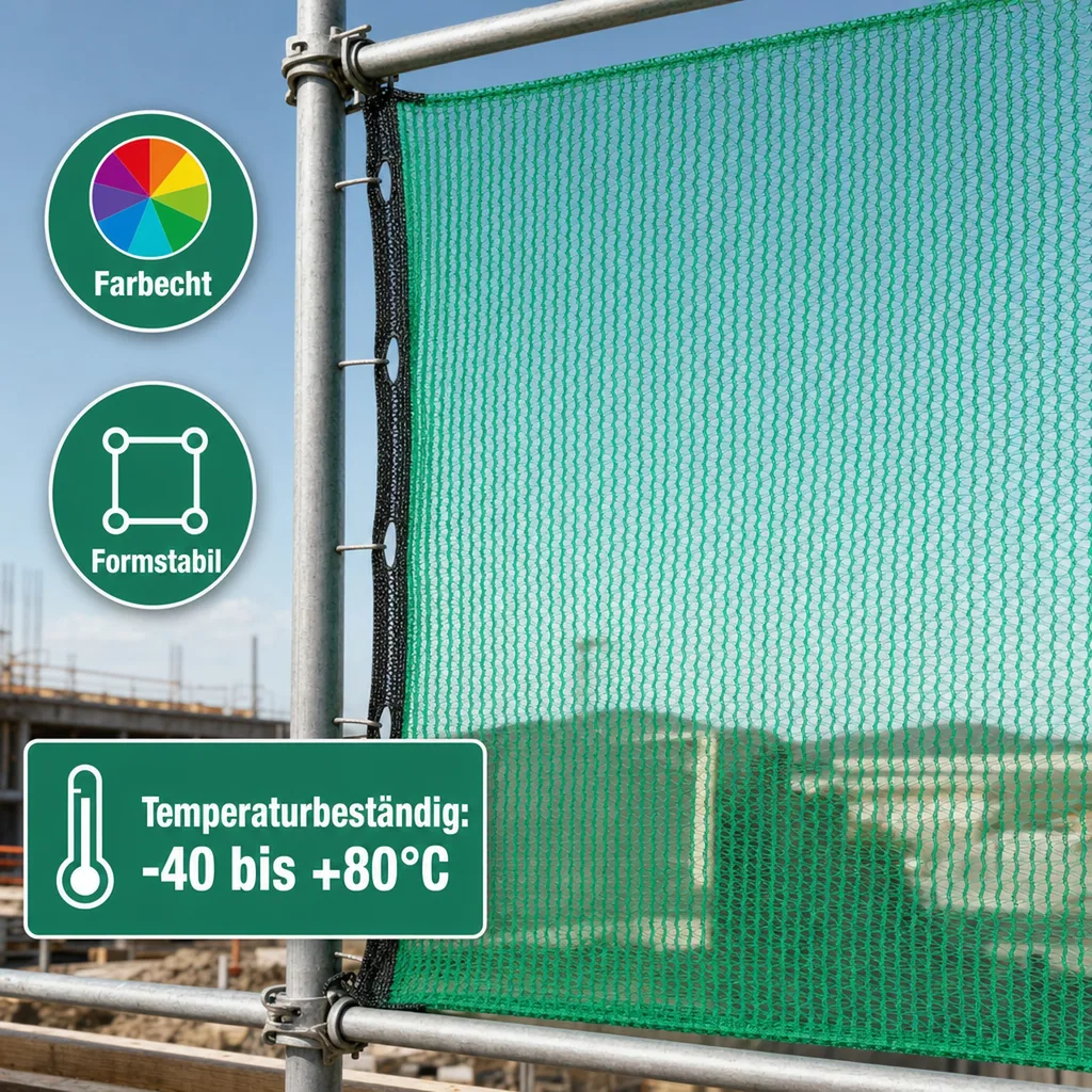 Gerüstschutznetz 2,57 x 20 m grün 50 g/m²