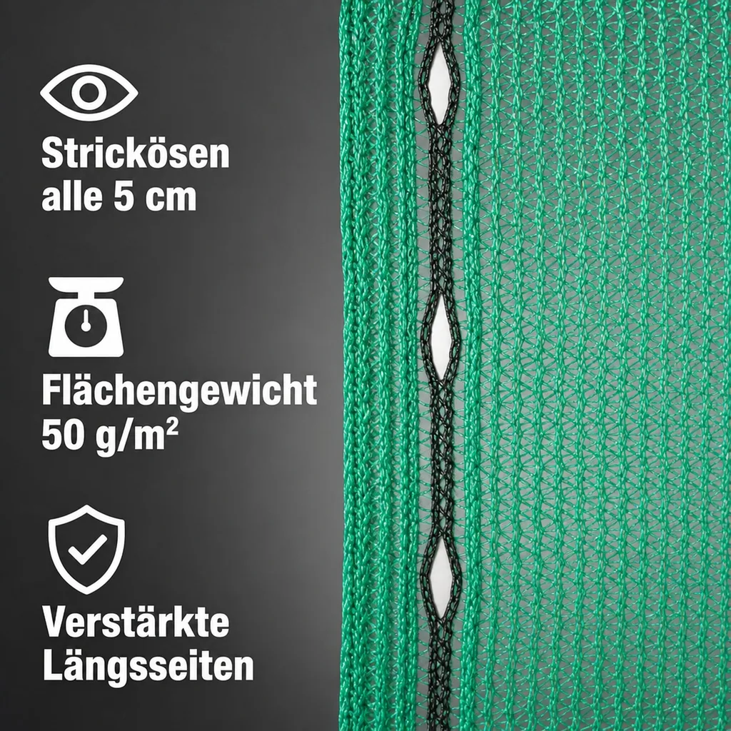 Gerüstschutznetz 3,07 x 20 m grün 50 g/m²
