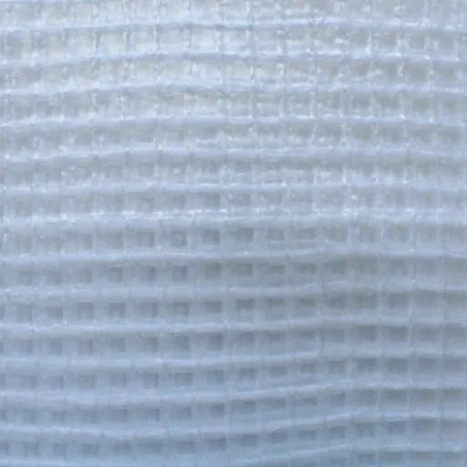 Gerüstplane, Gitterplane 1,10x20m, 200g/m², Weiss Transluzent, Reißfest, Wetterfest