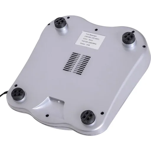 Shiatsu Fußmassagegerät Elektrisch Wärmefunktion Reflexzonenmassage Fußmassage 2 Modi Silber