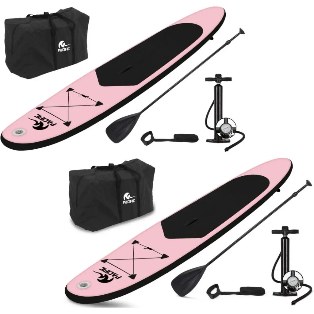 DUOSET! Pacific Special Edition Sup Board - Extra Tough - 285 cm - 6 Stück - Pink