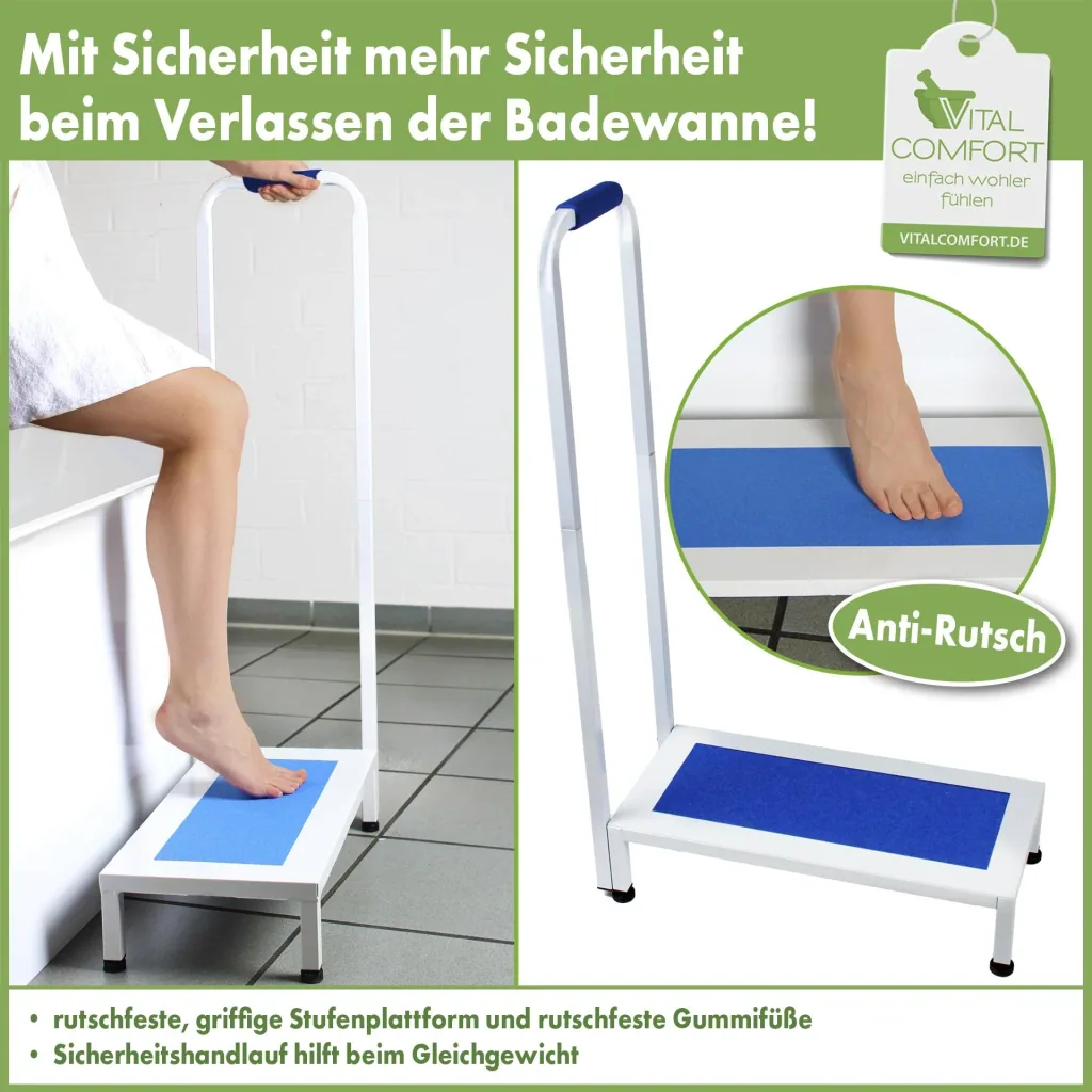 Trittstufe mit Haltegriff