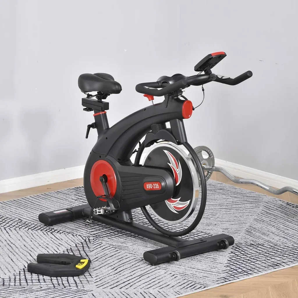 Fahrradtrainer Indoor Heimtrainer mit 8KG Schwungrad Home Gym Cycling Bike Trainer Fitnessfahrrad Stufenlos Widerstand S