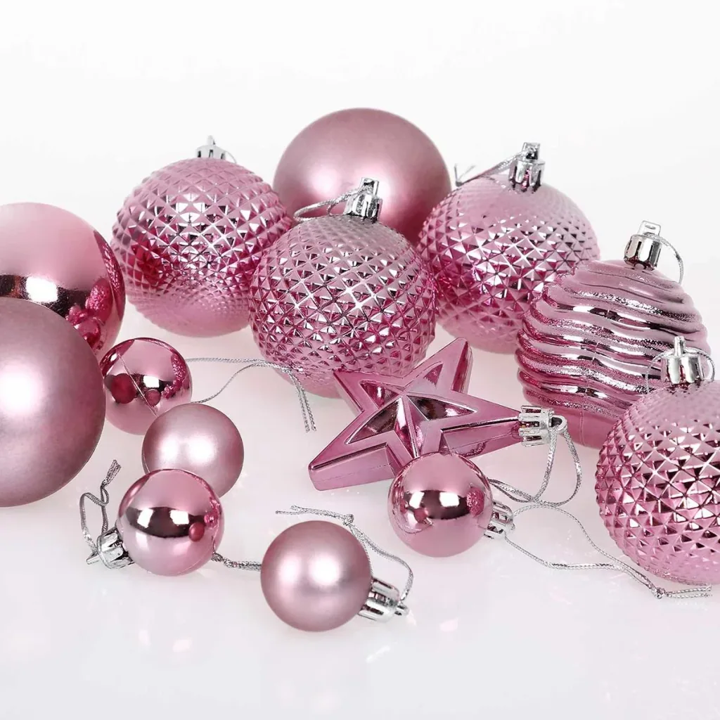 Christbaumschmuck - Christbaumschmuck Rosa 66 Stk.