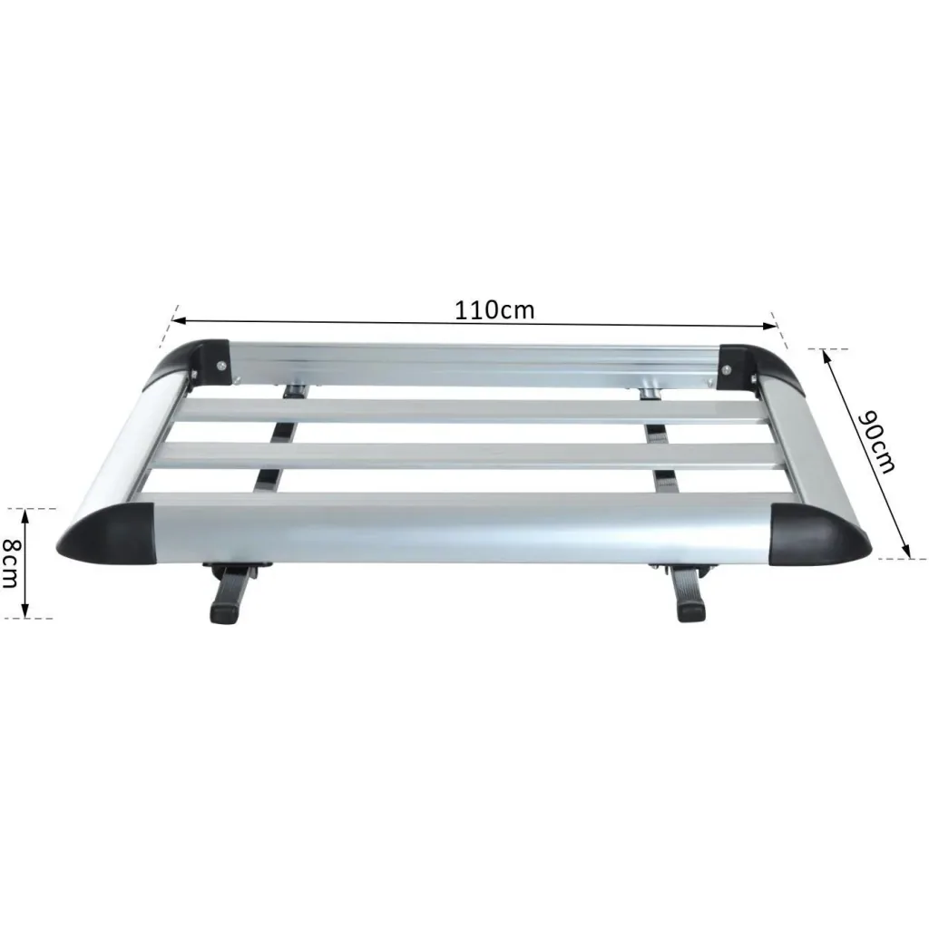 Gepäckträger Dachträger Universal 110cm Alu 75kg Silber