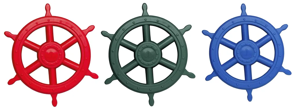Steuerrad "Piratenrad" Rot Ø400 mm für Spielanlagen