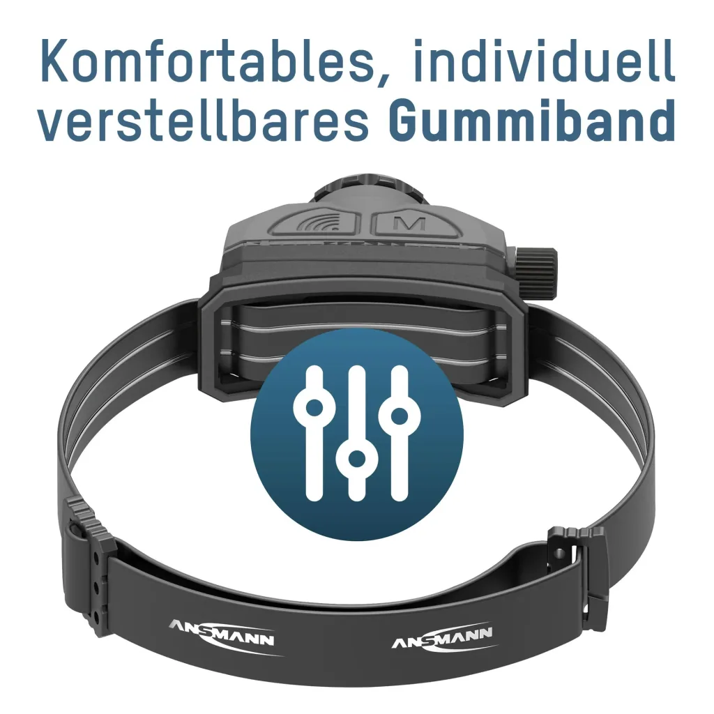 Kopfleuchte mit Gestensteuerung, wiederaufladbar, dimmbar, fokusierbar