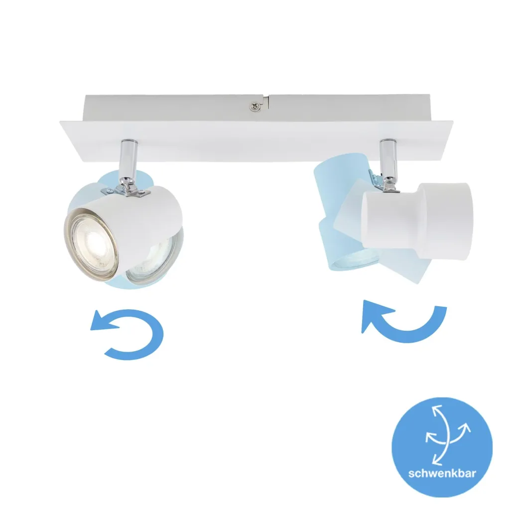 LED Deckenleuchte, 920 Lumen, 10 Watt, GU10, weiß