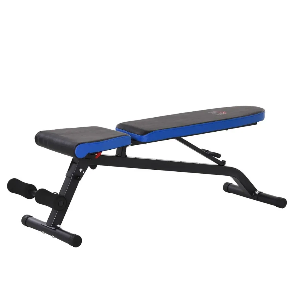 Sit Up Bank Bauchtrainer mit Trainingsseile Trainingsbank für Zuhause Fitnessstudio Multifunktion Verstellbar&klappbar 1