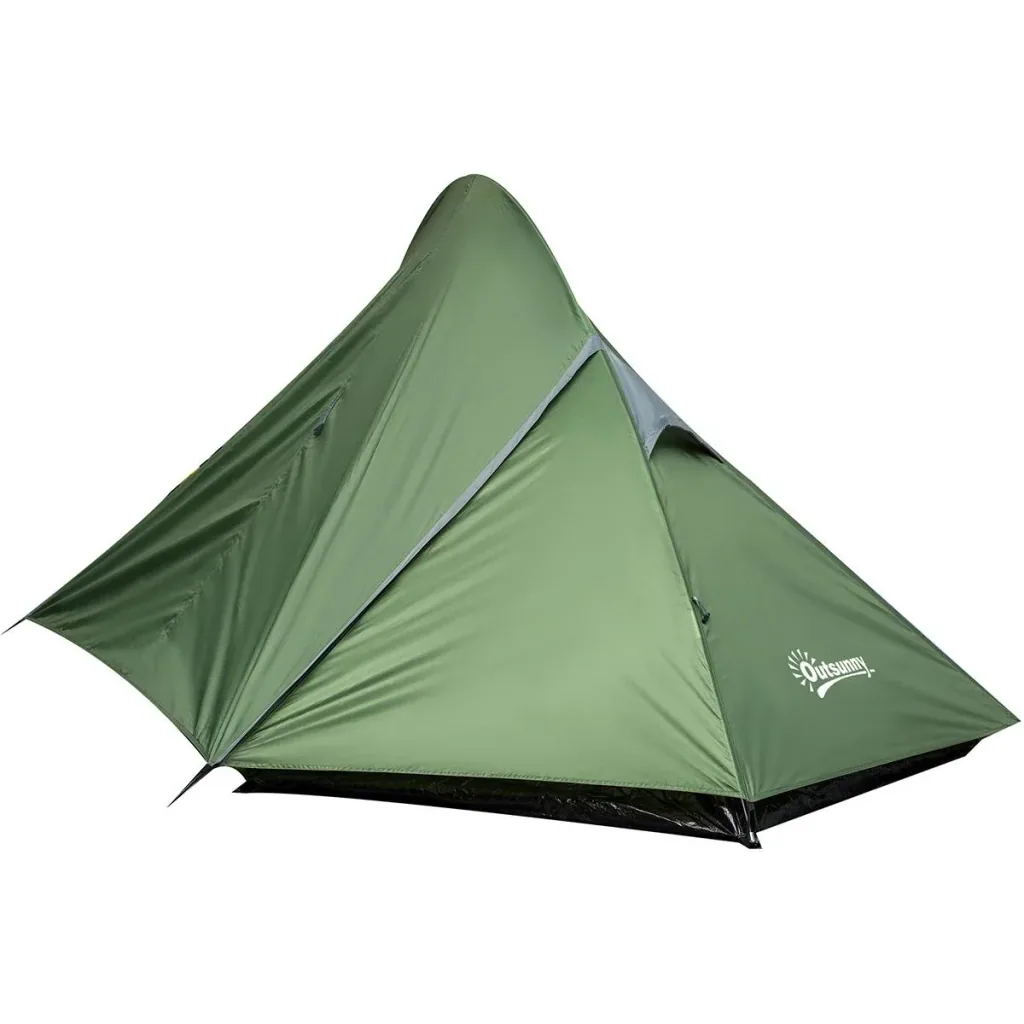 Campingzelt für 2 Personen dunkelgrün