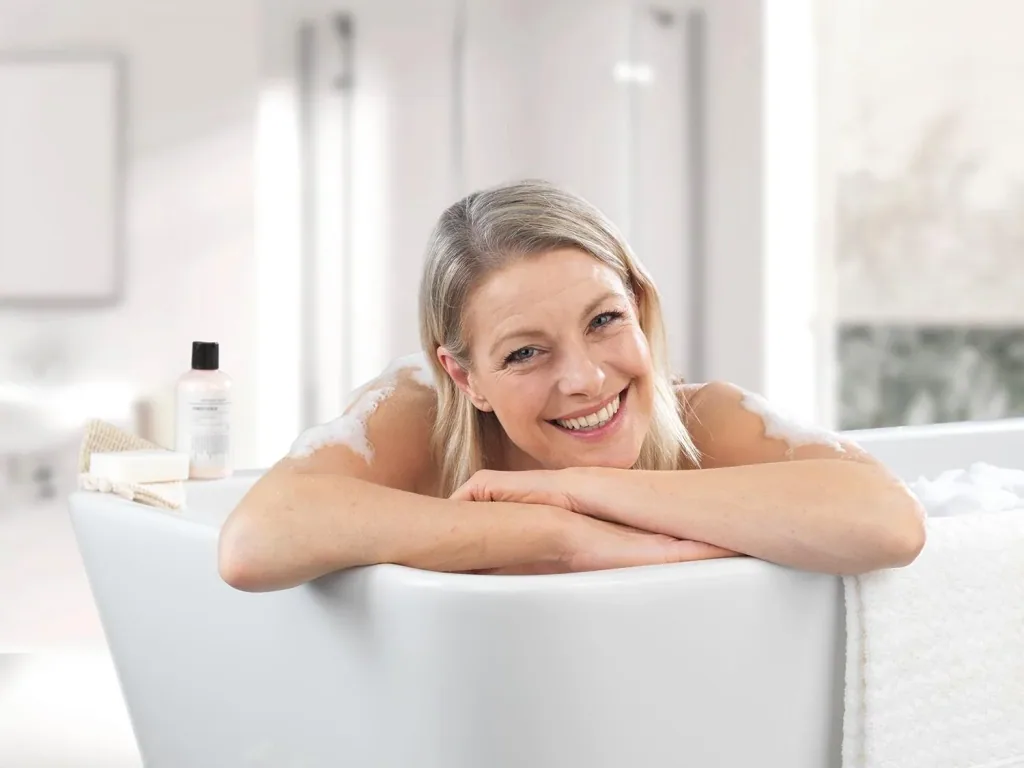 Badewannenmatte mit Kissen
