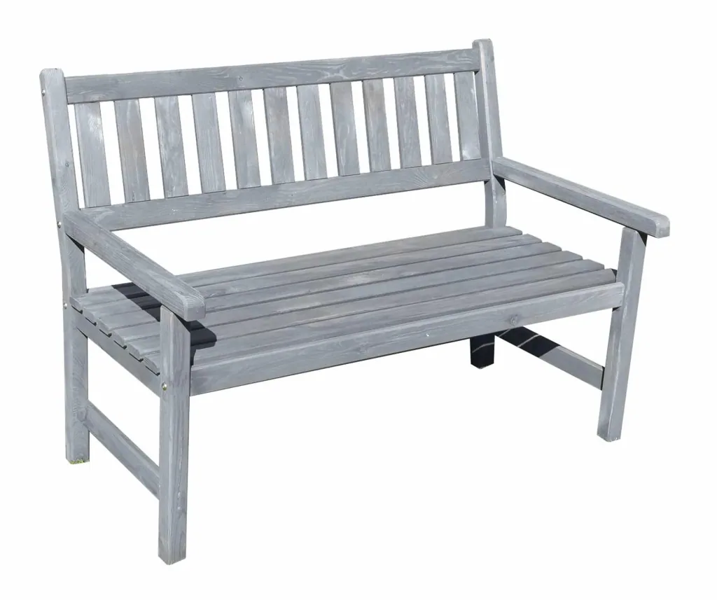 Gartenbank Johanna 2-Sitzer, grau