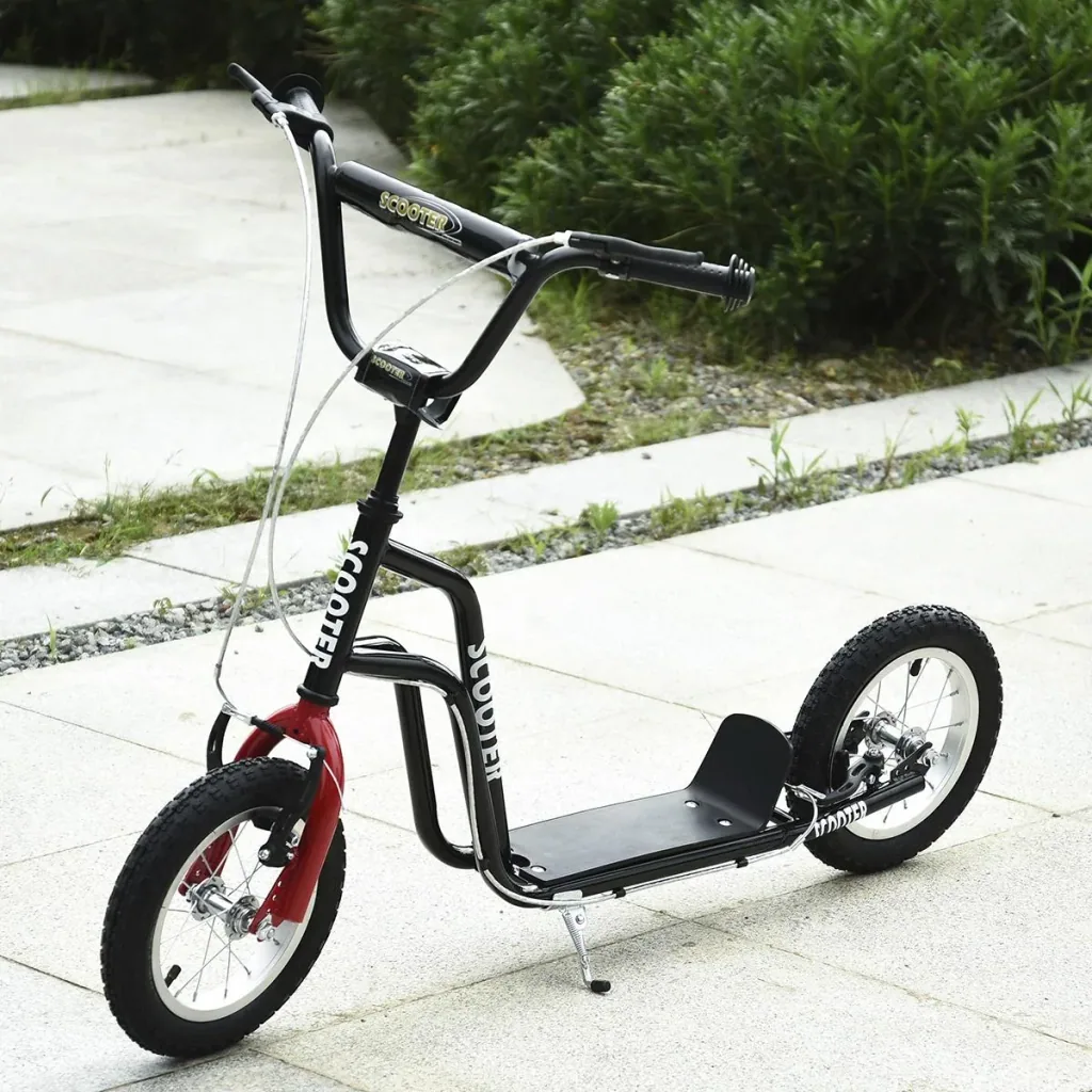Kinderroller Lenker Verstellbar Scooter Tretroller Cityroller Kinder Roller Kickboard mit Luftreifen 12 Zoll ab 5 Jahre
