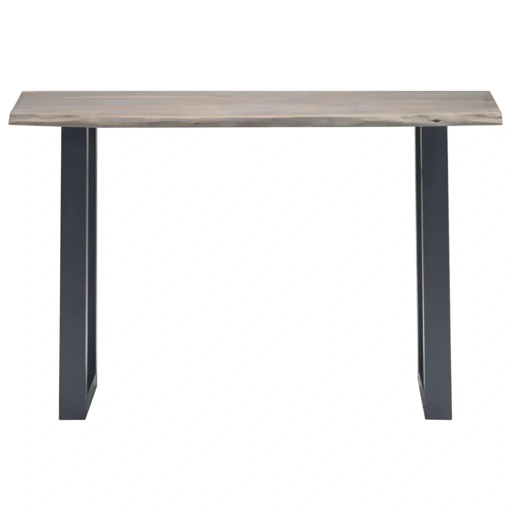 Wandtisch 115x35x76 cm Akazienholz massiv und Eisen grau