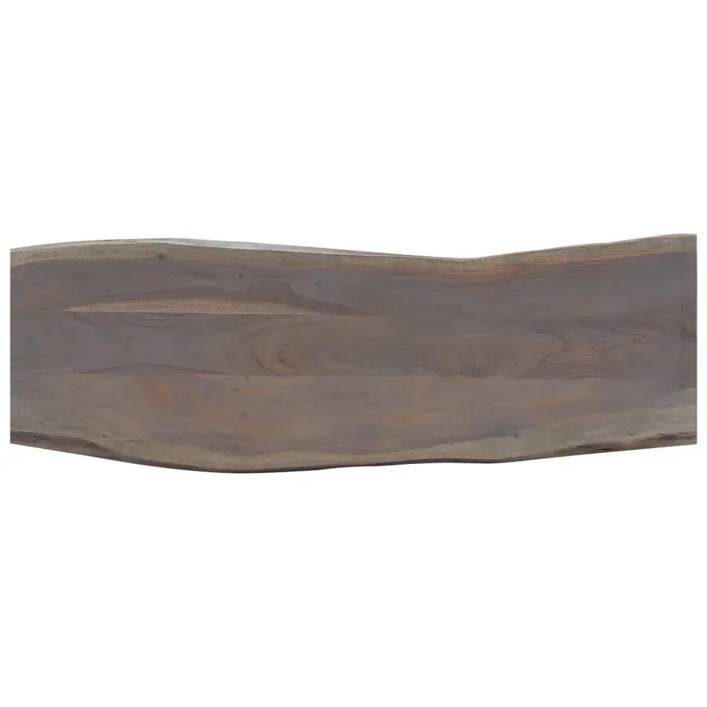 Wandtisch 115x35x76 cm Akazienholz massiv und Eisen grau
